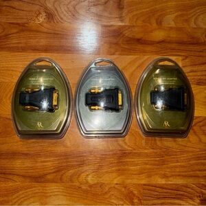 Lot of 3 AR Gold Plated Female HDMI to Male DVI Adapter Proseries II PR480 NEW